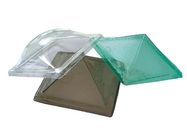 Van de het Dakraampiramide van de polycarbonaat de Plastic Koepel van de de Vorm UVdeklaag Duidelijke Kleur