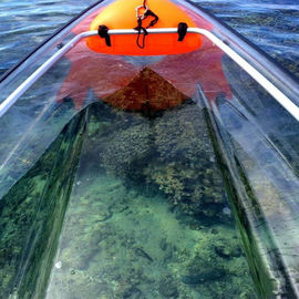 Plastic het Materiaal transparante kajak van Hull, de duidelijke boot van PC, polycarbonaat transparante kano
